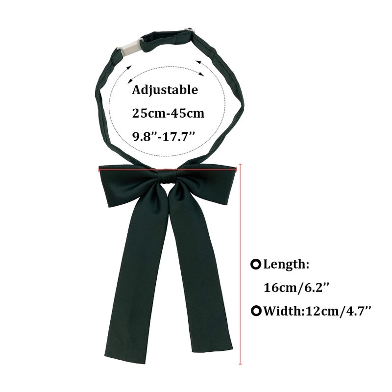 SYAYA Bow Tie For Women, Satin Elegant Bowtie for Dresses & Graduation & School Uniform & Weddings UY-WBT-8 (Red) - Image 4
